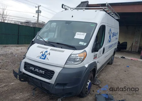 2020 Ram Promaster 2500 High Roof 159 Wb z USA, uszkodzony, nr VIN 3C6TRVDG1LE115300